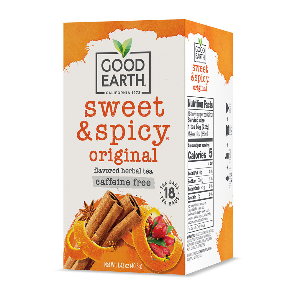 Good Earth Original Herbal Blend Tea Bags, Sweet And Spicy - 18 Bags